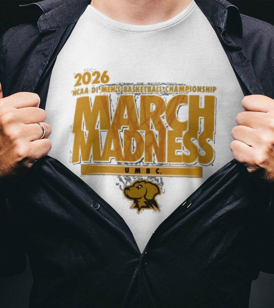 UMBC 2018 Men's Basketball March Madness Retrievers NCAA Tournament Upset Victory T-Shirt