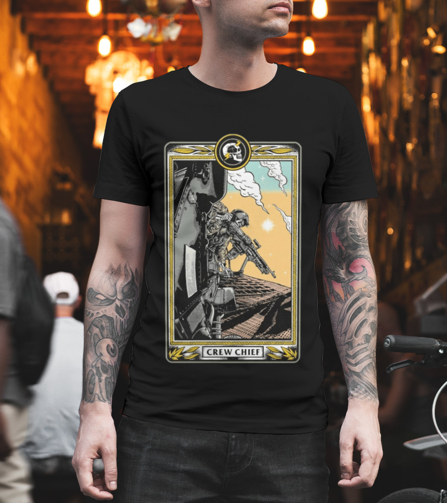 Crew Chief Otx Nation Tactical Helicopter Operator T-Shirt