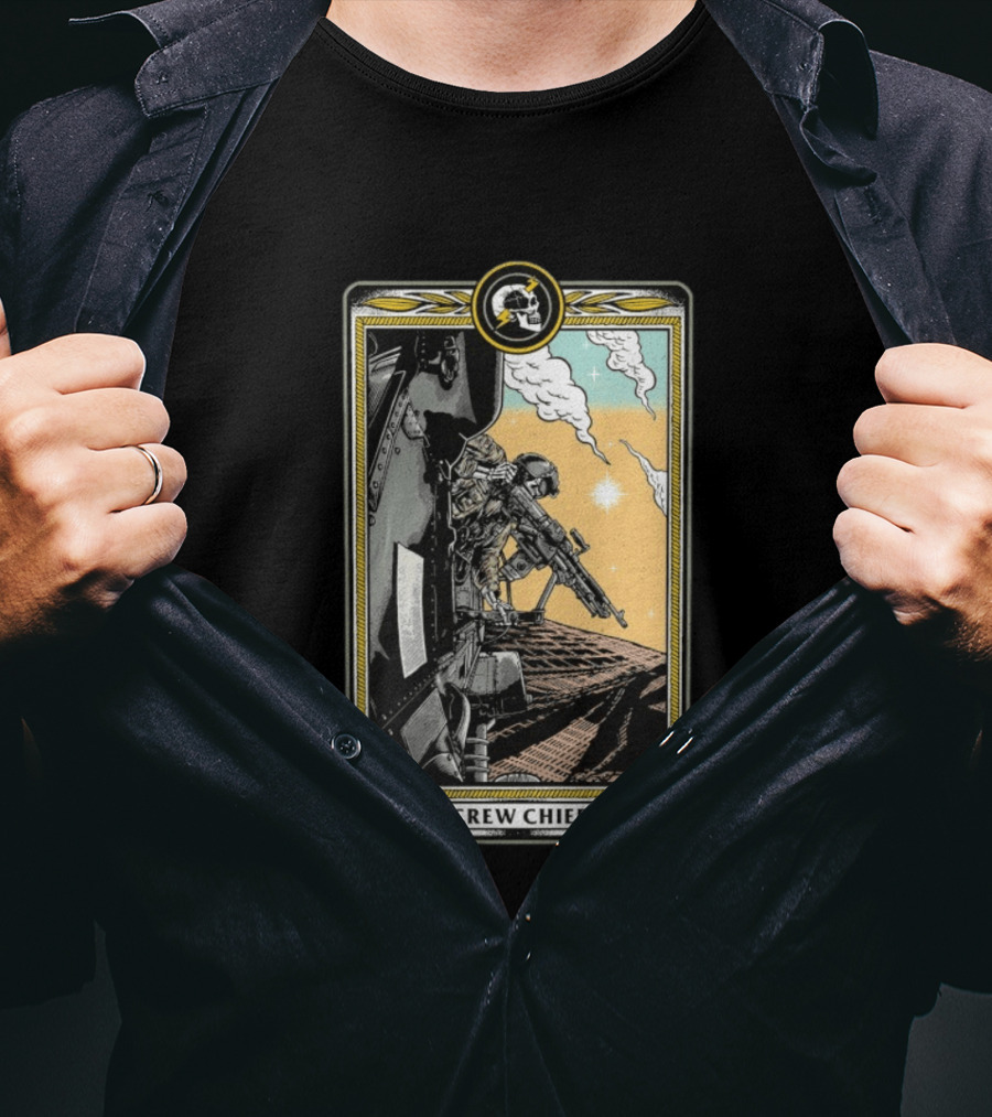 Crew Chief Otx Nation Tactical Helicopter Operator T-Shirt