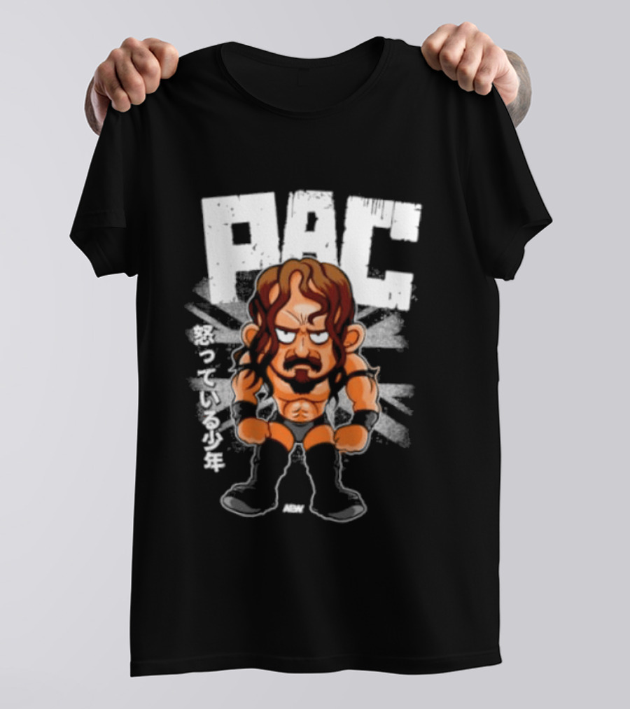 PAC Angry Little Bugger Cartoon Wrestler T-Shirt