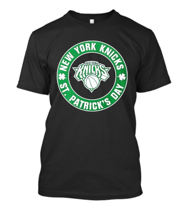 Shamrock Green New York Knicks St Patrick's Day Basketball Celebration T-Shirt