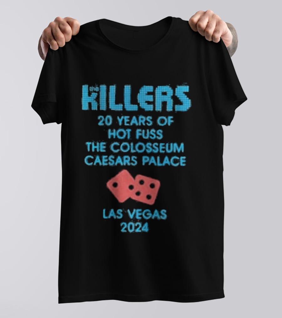 Killers 20 Years Hot Fuss Colosseum Caesars Palace Las Vegas 2024 T-Shirt