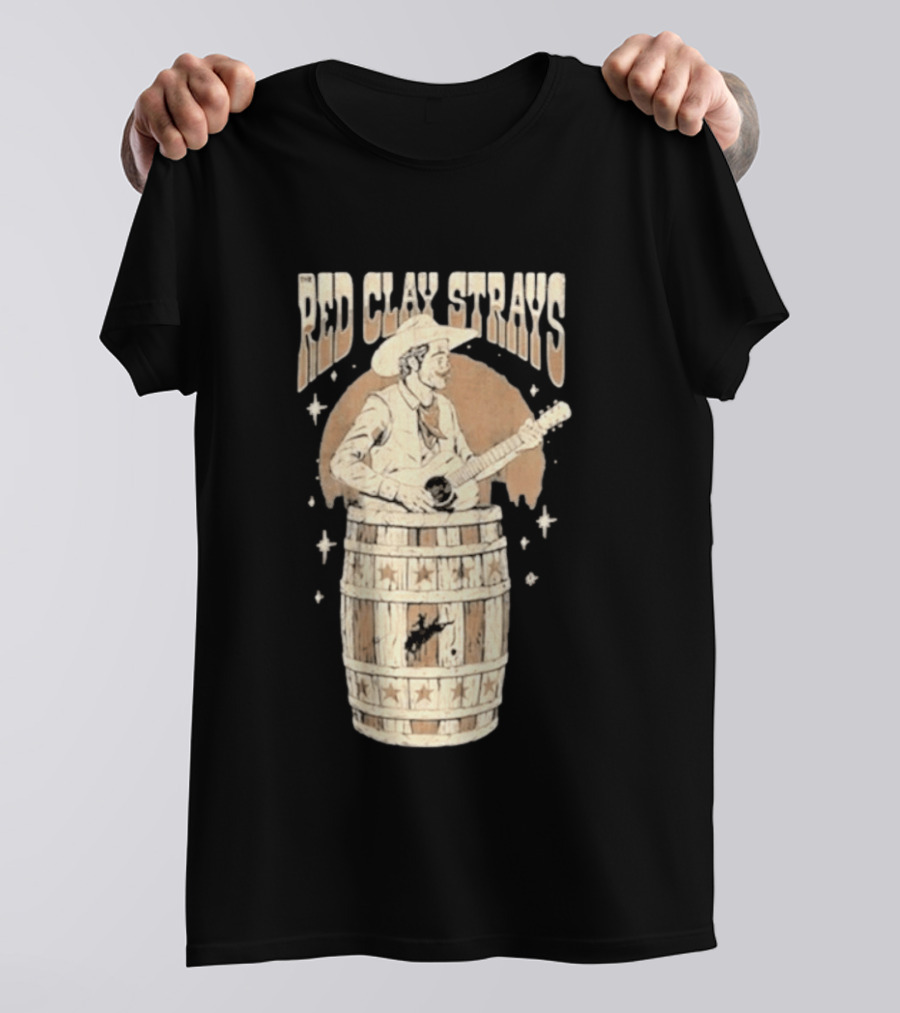 Red Clay Strays Cowboy Musician With Guitar T-Shirt