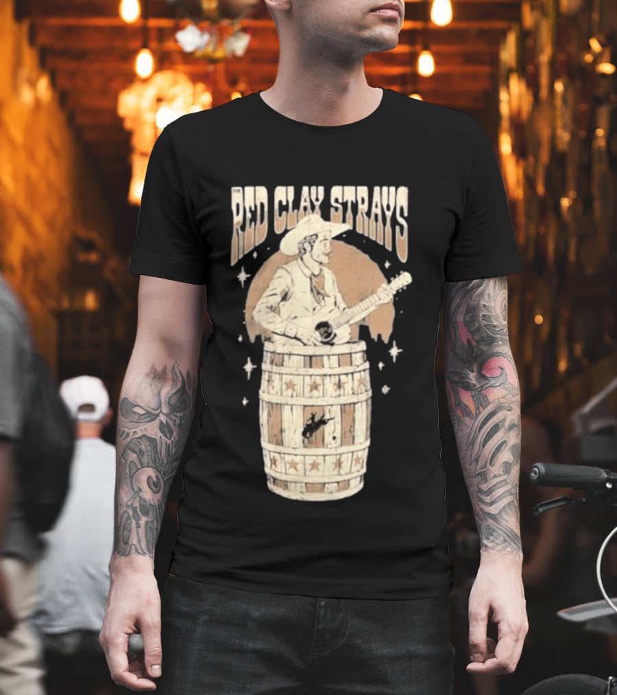 Red Clay Strays Cowboy Musician With Guitar T-Shirt