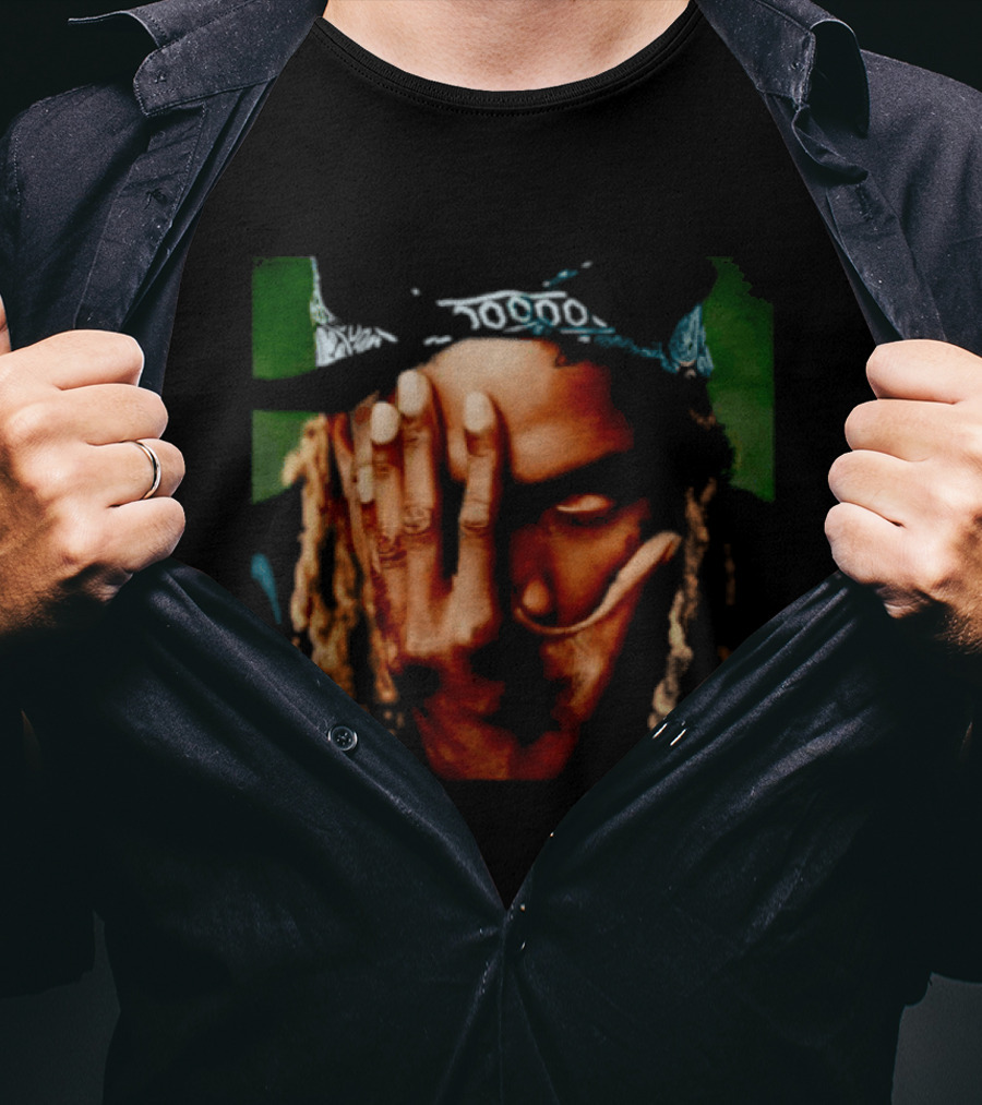 Fetty Wap Hand Over Face Dreadlocks T-Shirt