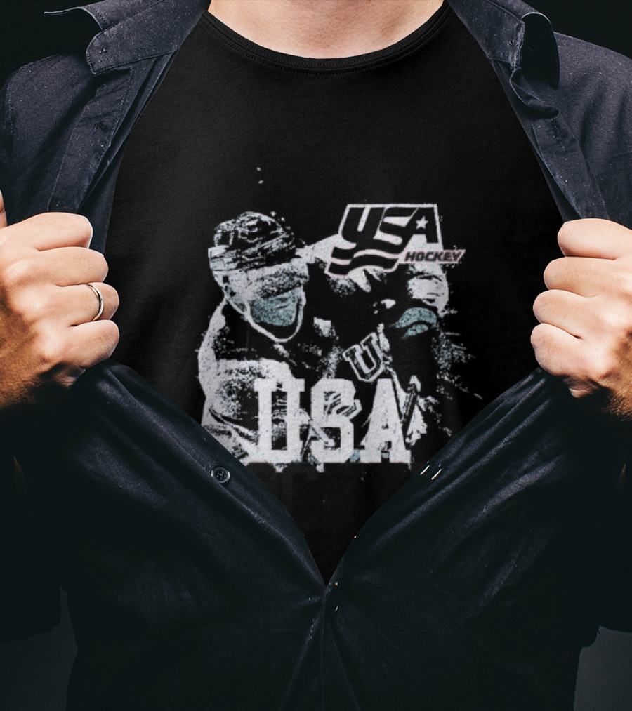 USA Hockey Player Vintage Ice Champion T-Shirt