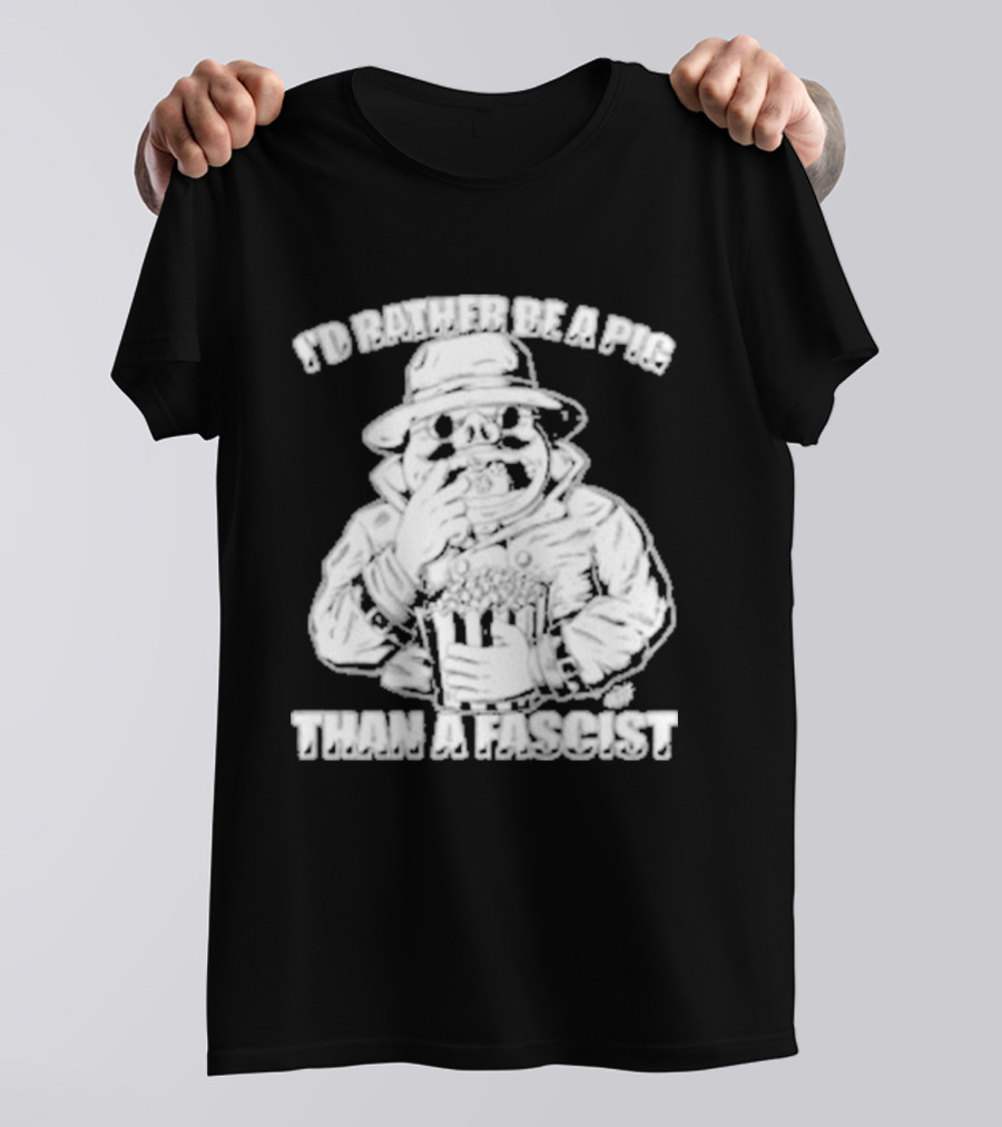 I'd Rather Be A Pig Than A Fascist Olafh Ace Porco Rosso Miyazaki T-Shirt