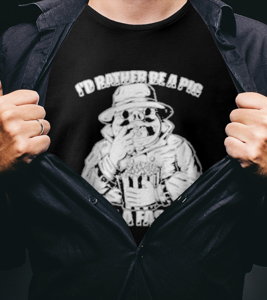 I'd Rather Be A Pig Than A Fascist Olafh Ace Porco Rosso Miyazaki T-Shirt