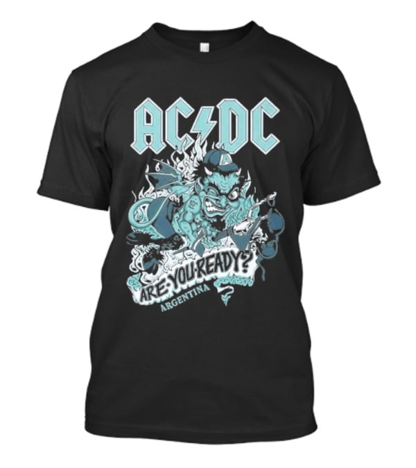 AC DC Are You Ready PWR Up World Tour 2026 Estadio River Plate Buenos Aires Argentina March T-Shirt