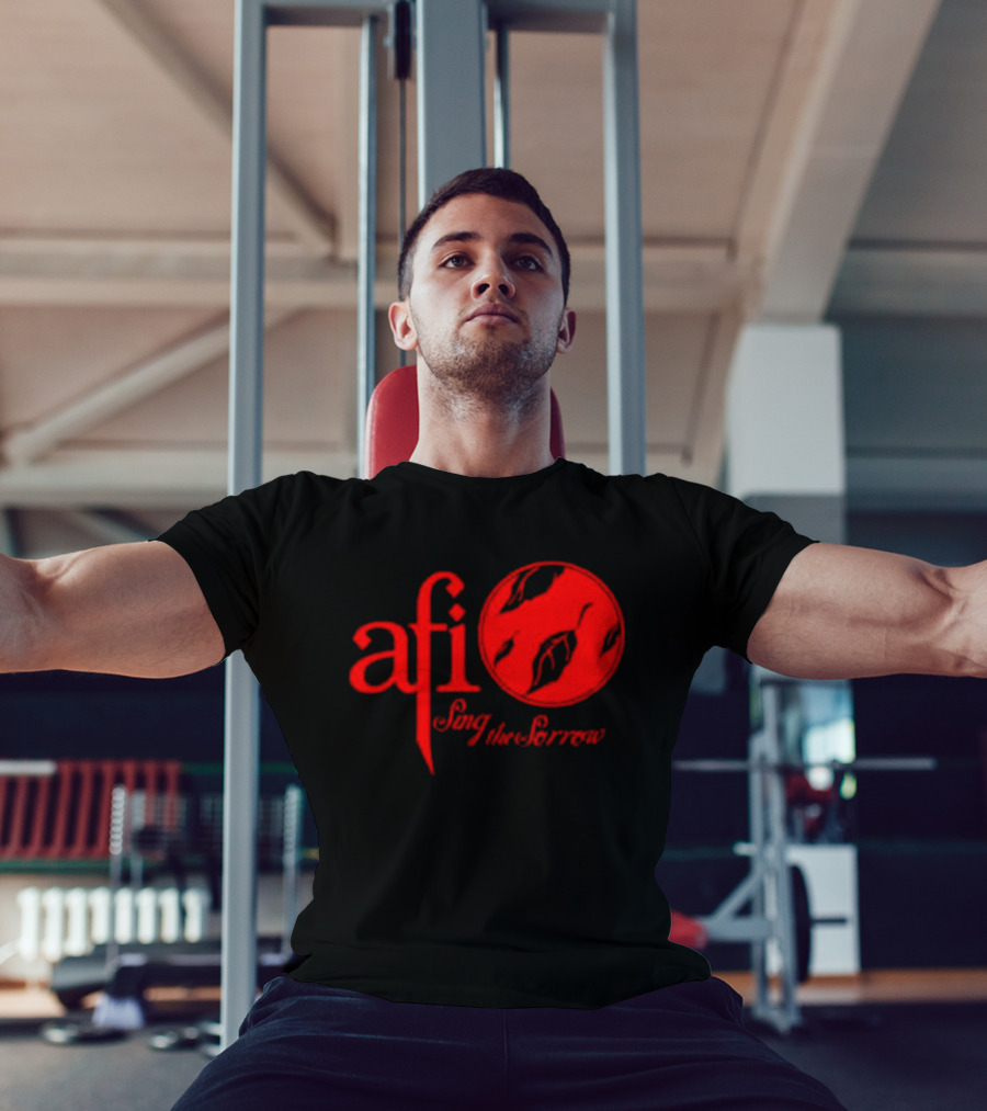 AFI Sing The Sorrow Red Logo And Globe T-Shirt
