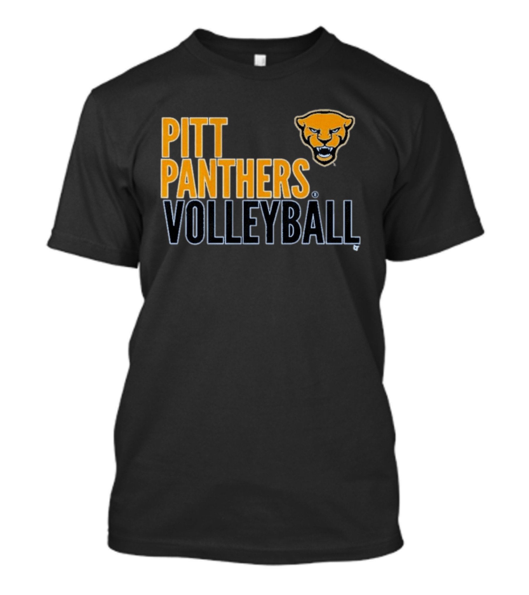 Pitt Panthers Volleyball Team Spirit Panther Head T-Shirt