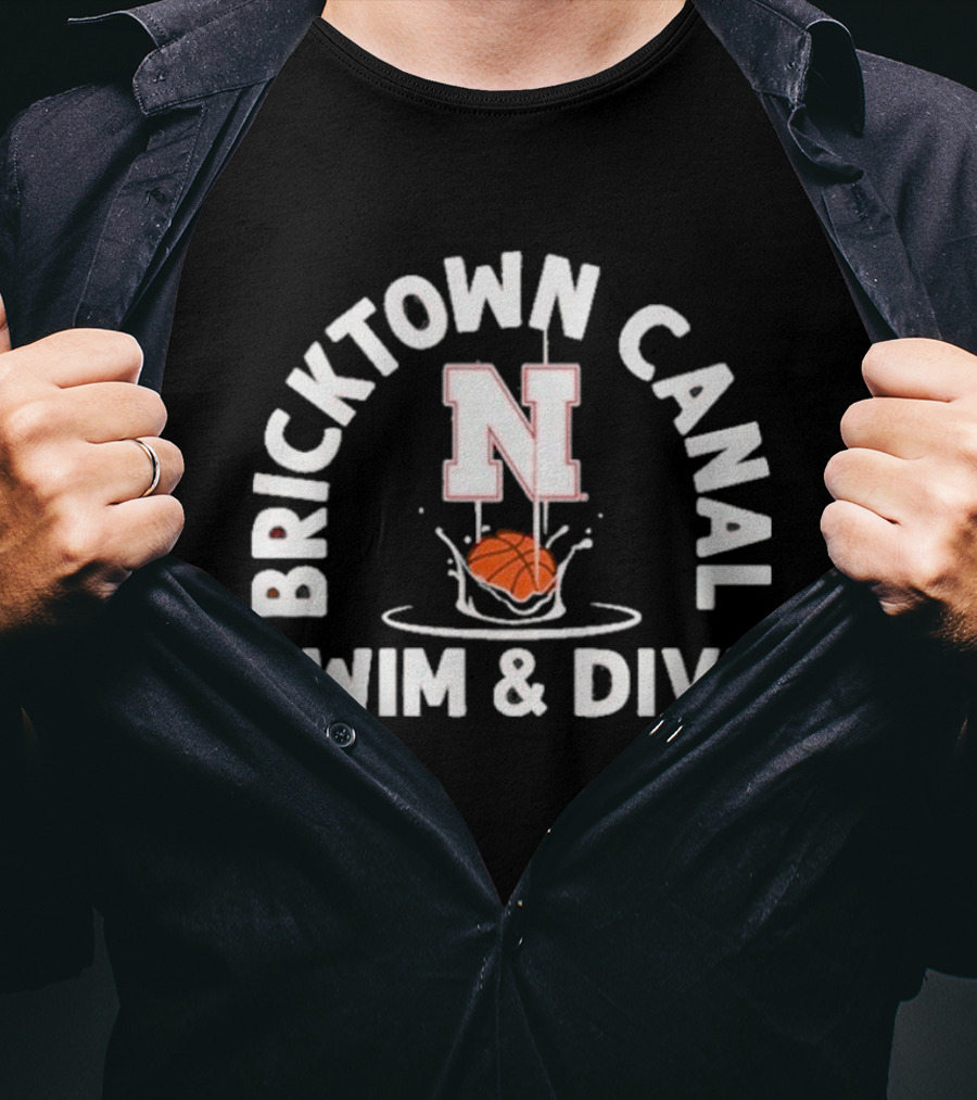 Bricktown Canal Swim & Dive Nebraska Splashing Ball T-Shirt