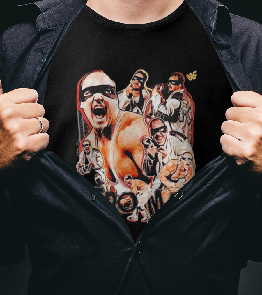 Repo Man Barry Darsow WWF Wrestler Collage T-Shirt