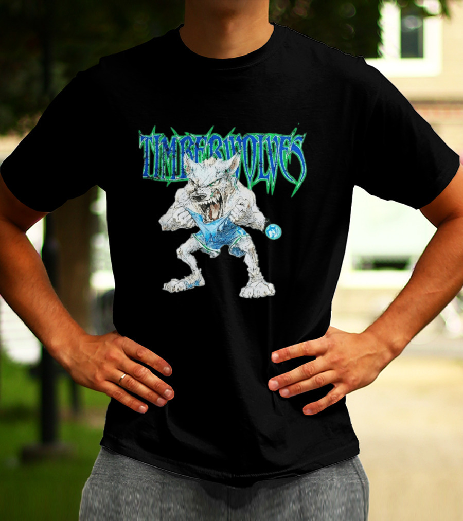 Timberwolves Mascot Crunch The Wolf Fierce T-Shirt