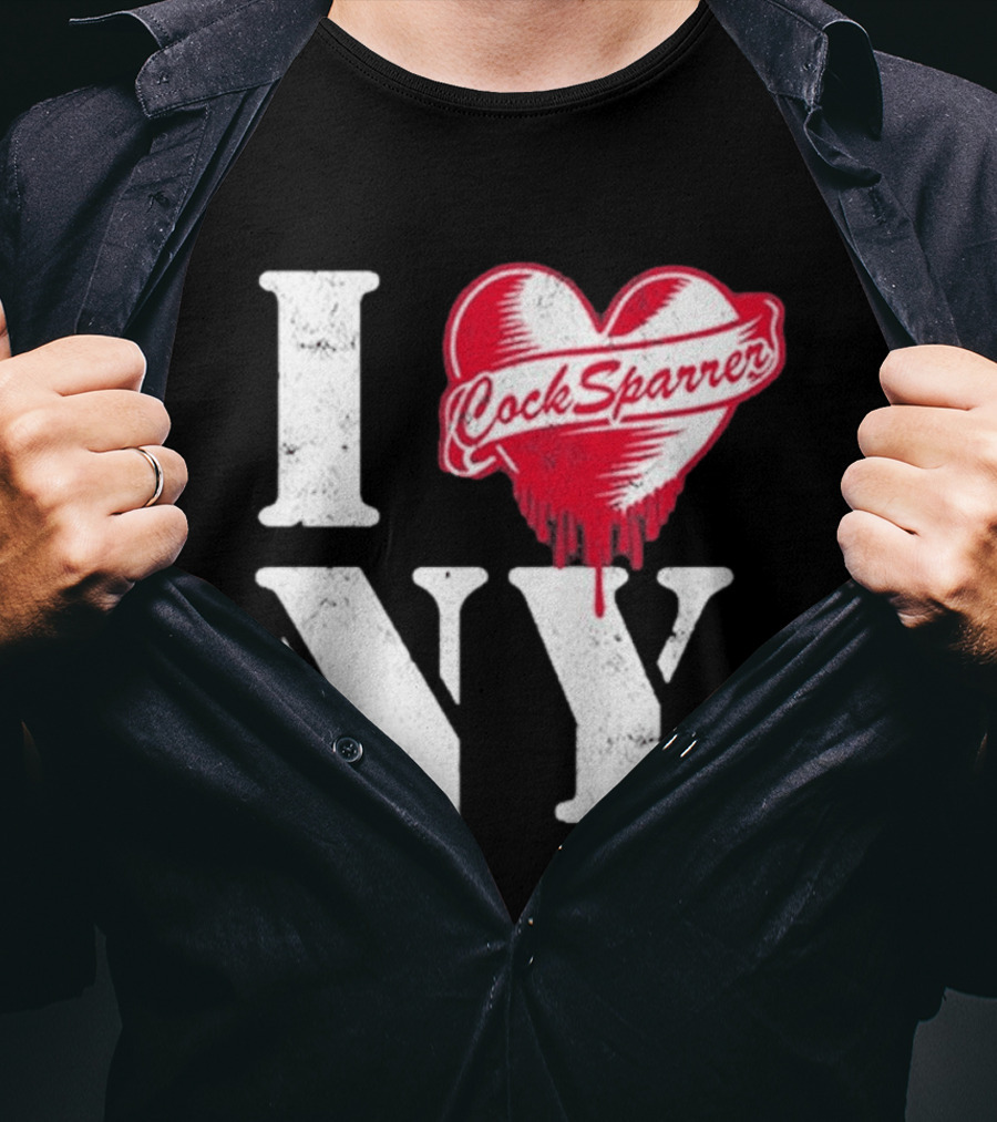 I Love NY Cock Sparrer Heart Design 2026 Concert Tour New York T-Shirt