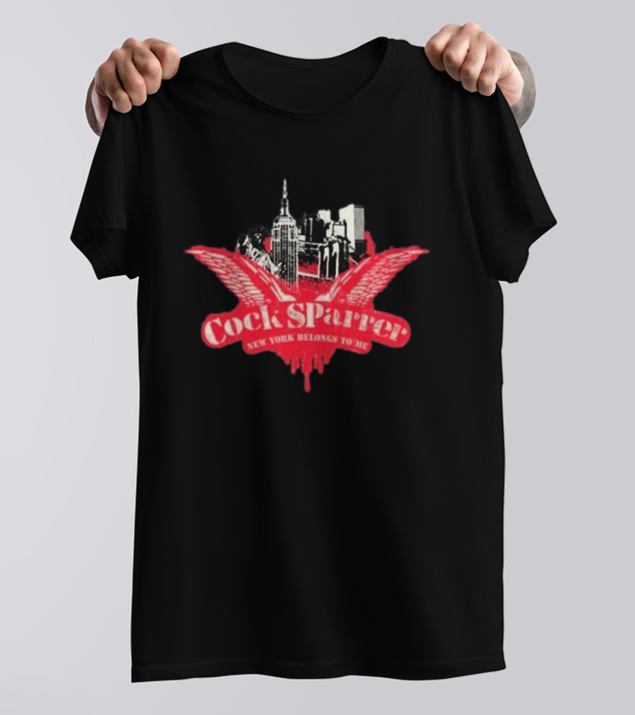 Cock Sparrer Tour 2026 New York Belongs To Me Urban Skyline Wings T-Shirt
