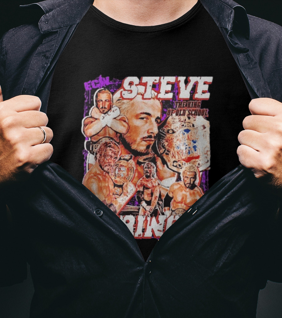 ECW Steve Corino The King Of Old School Wrestling Champion T-Shirt