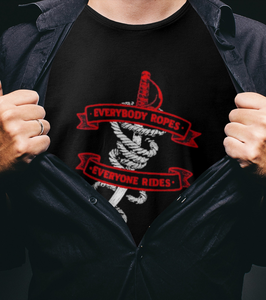 Everybody Ropes Everyone Rides Buffalo Sabres Rope Sword T-Shirt
