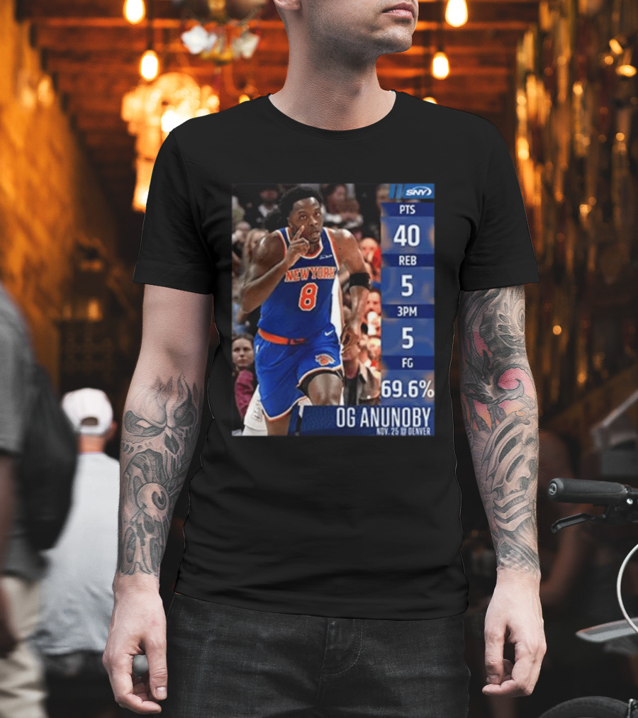 OG Anunoby 40 Points New York Performance Nov 25 Denver T-Shirt