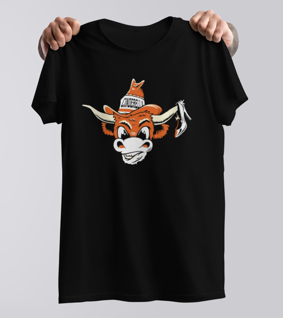 Texas Longhorns Cinderella Cowboy Hat High Heel T-Shirt