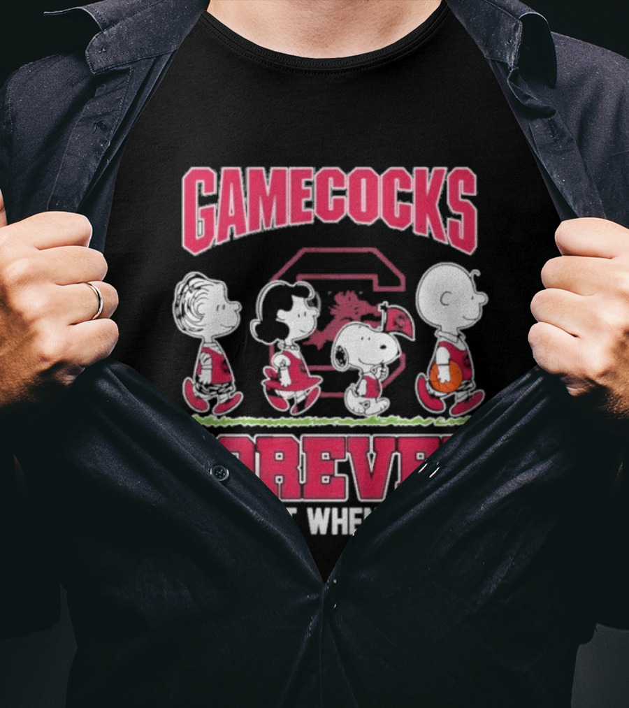 Gamecocks Peanuts Not Just When We Win Forever T-Shirt
