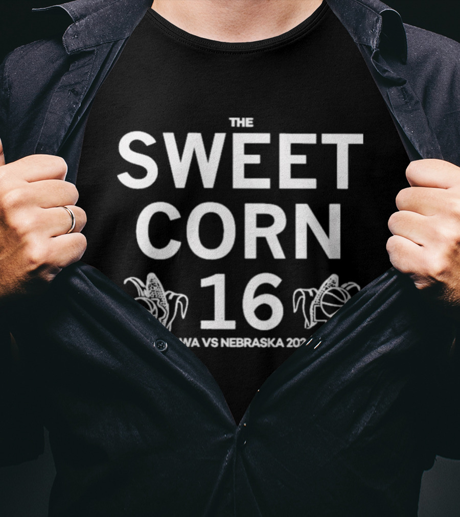 Sweet Corn 16 Iowa Vs Nebraska 2026 Corn Mascot Battle T-Shirt