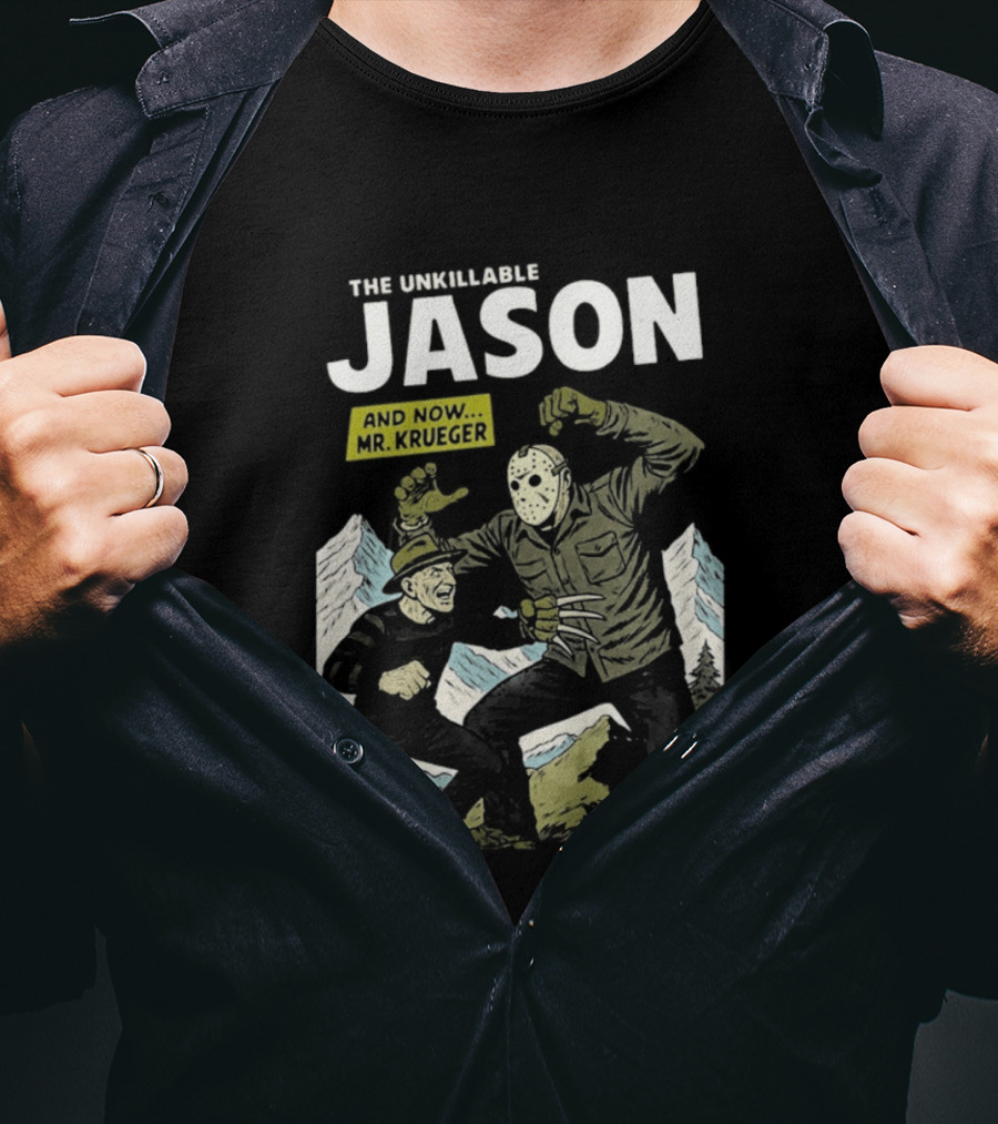 The Unkillable Jason Versus Mr Krueger Faceoff T-Shirt