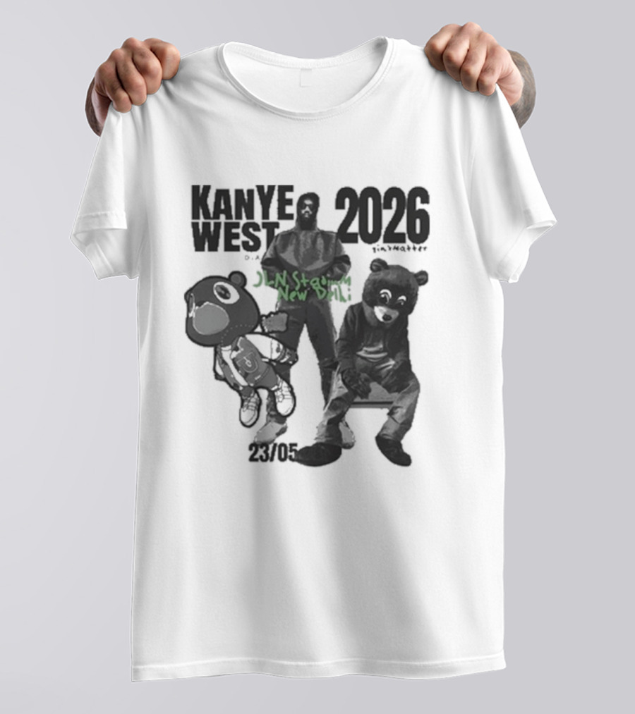 Kanye West 2026 Live In India Stadium Tour T-Shirt