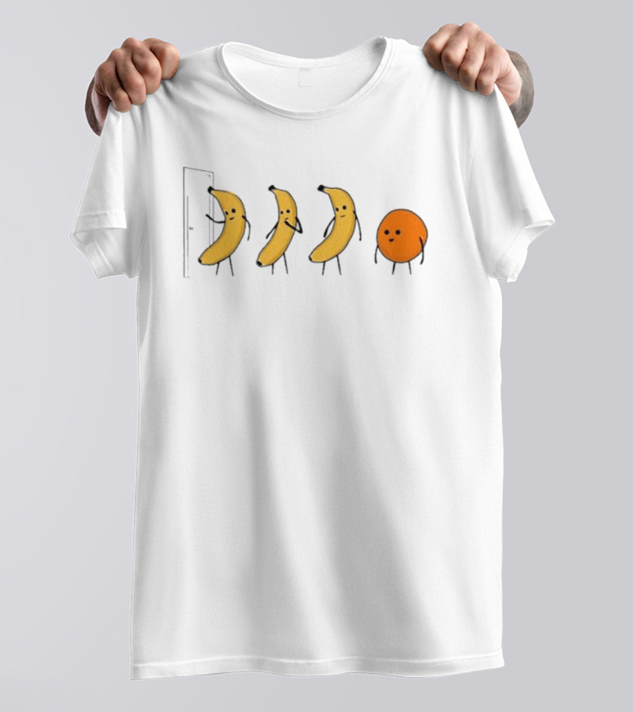 Nathan W. Pyle Banana Knock Knock Joke Comic Orange T-Shirt