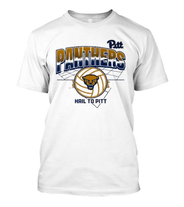 Pitt Panthers Volleyball Hail To Pitt Grid T-Shirt