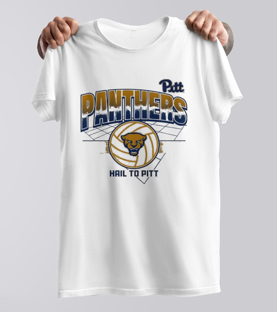 Pitt Panthers Volleyball Hail To Pitt Grid T-Shirt