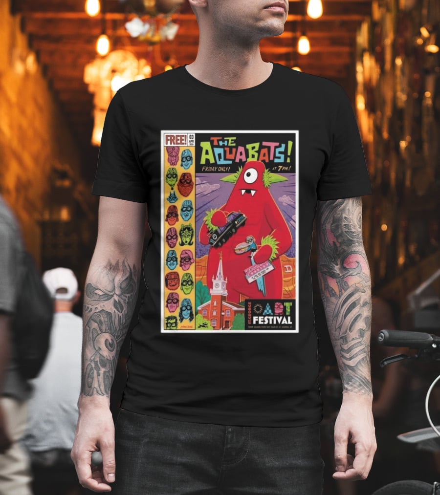 THE AQUABATS! St. George Festival April 3 2026 Featuring Monster And Masked Characters T-Shirt