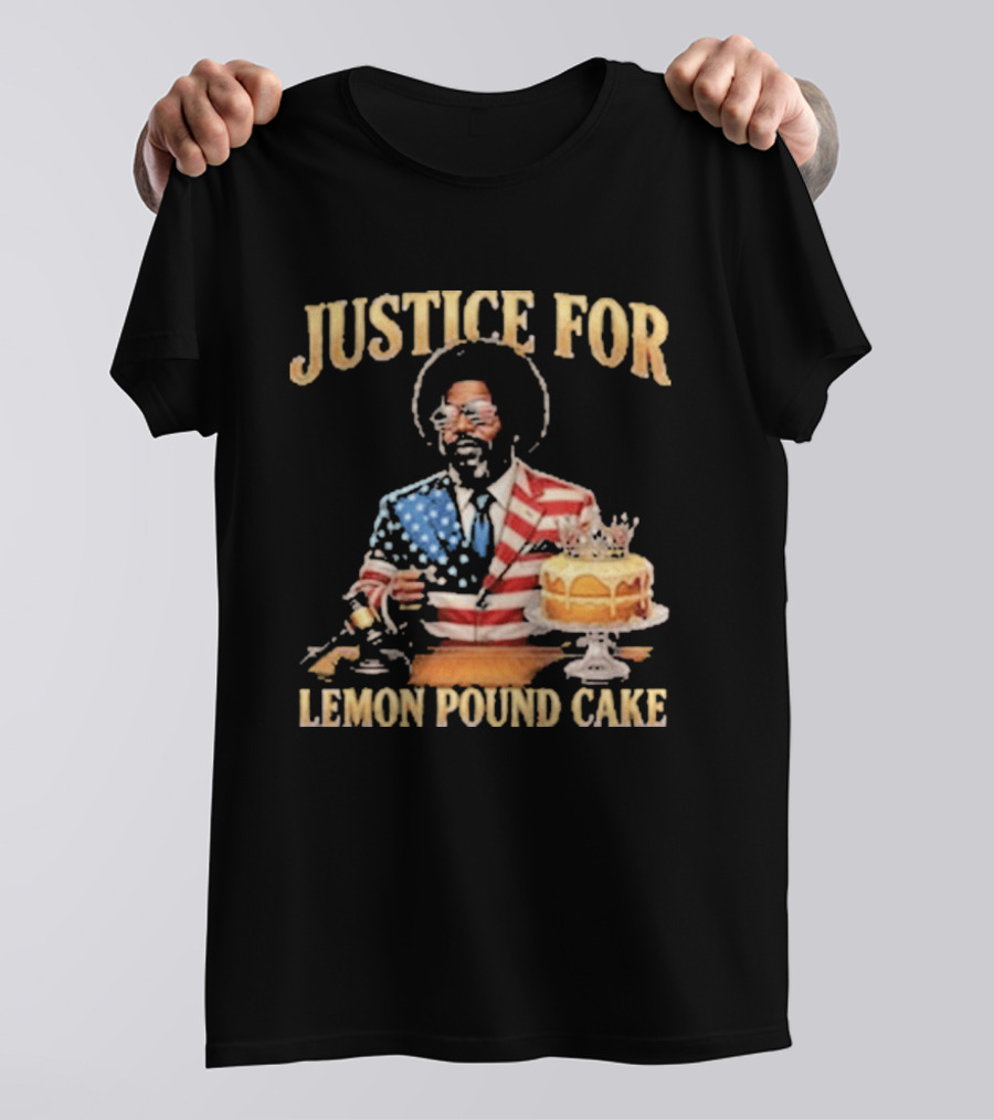 Justice For Lemon Pound Cake Afroman American Flag Suit T-Shirt