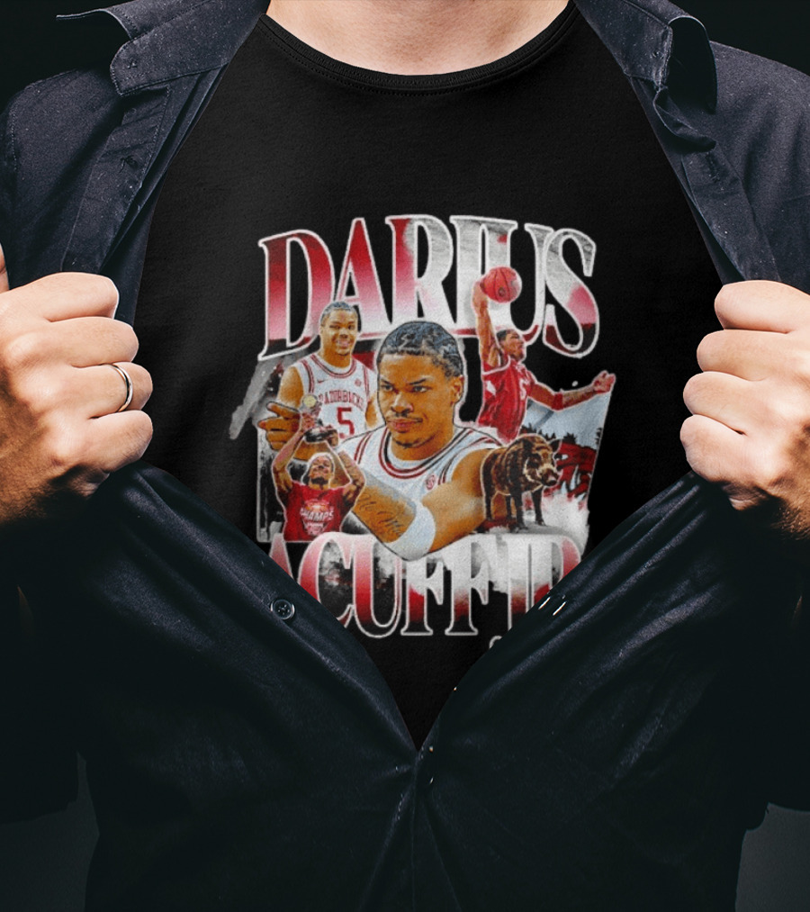 Darius Acuff Jr. Arkansas Razorbacks Basketball SEC Network T-Shirt