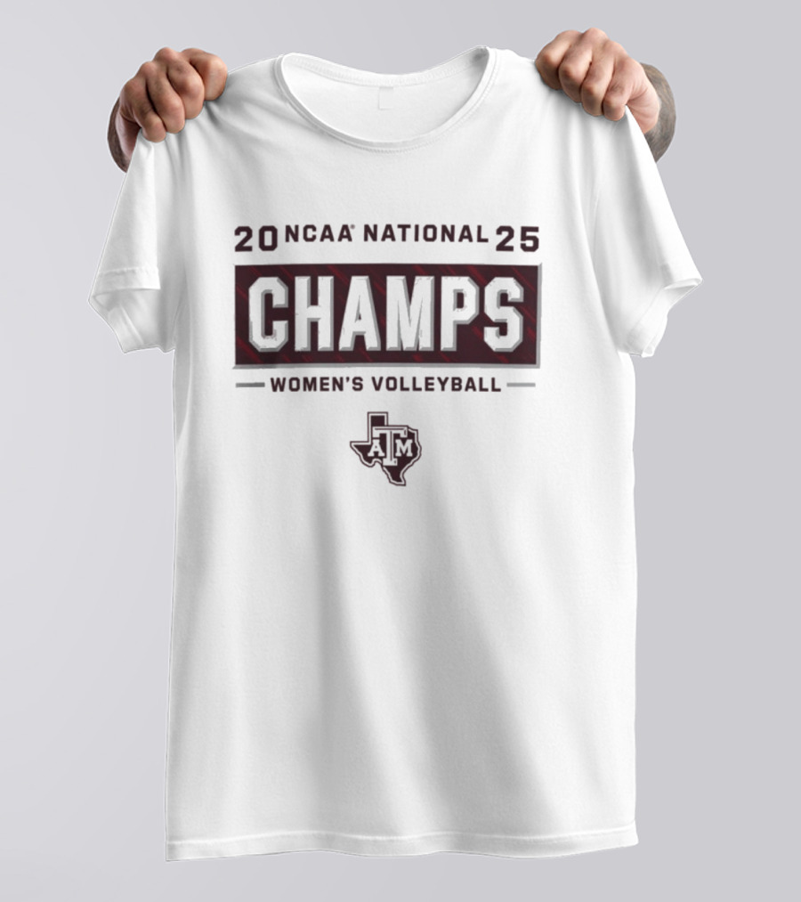 20 NCAA National 25 Champs Women's Volleyball Texas A&M T-Shirt