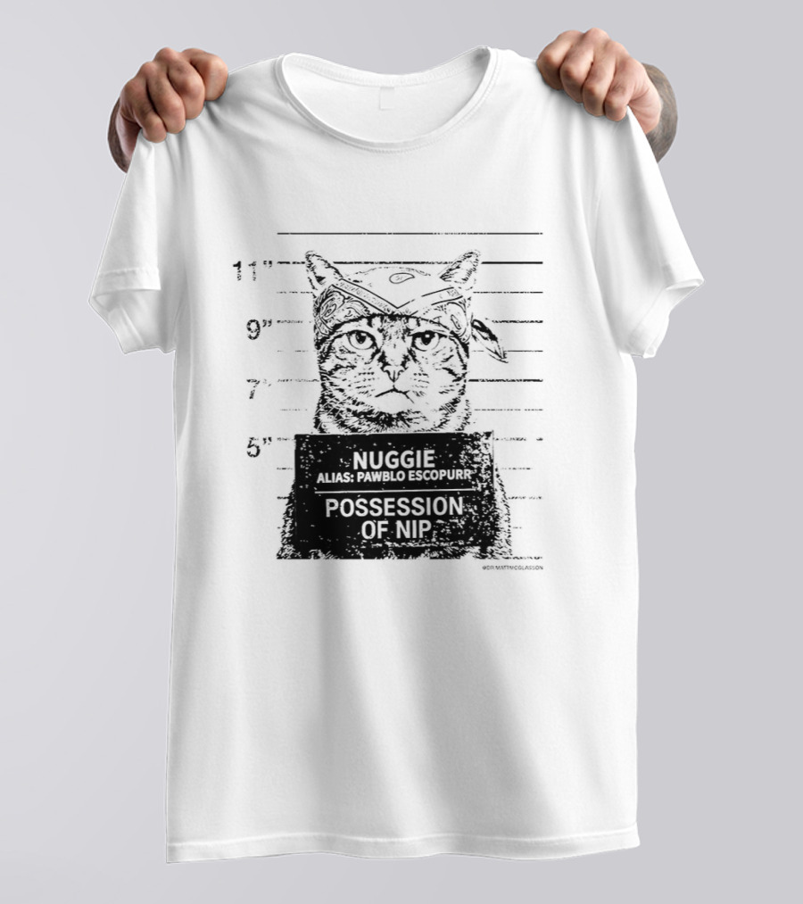 Pawblo Escopurr Cat Nuggie Possession Of Nip Shot T-Shirt