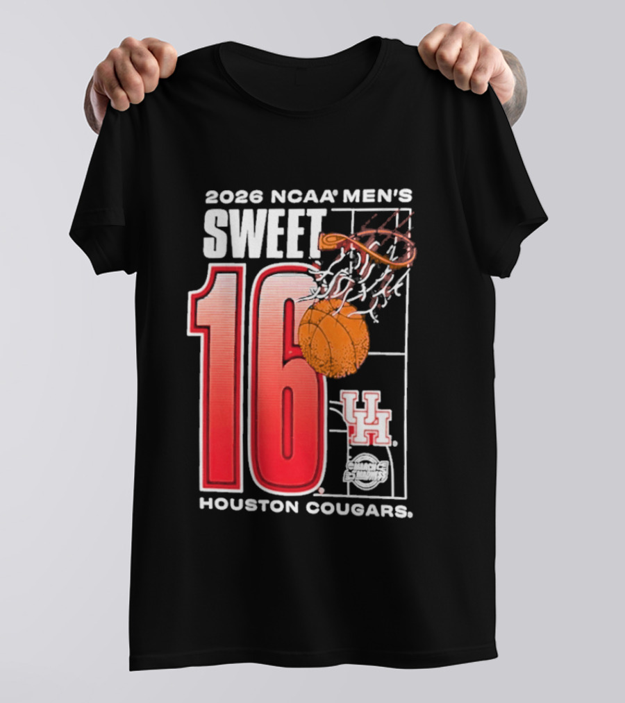 2026 NCAA Men's Sweet 16 Bound Houston Cougars Basketball T-Shirt