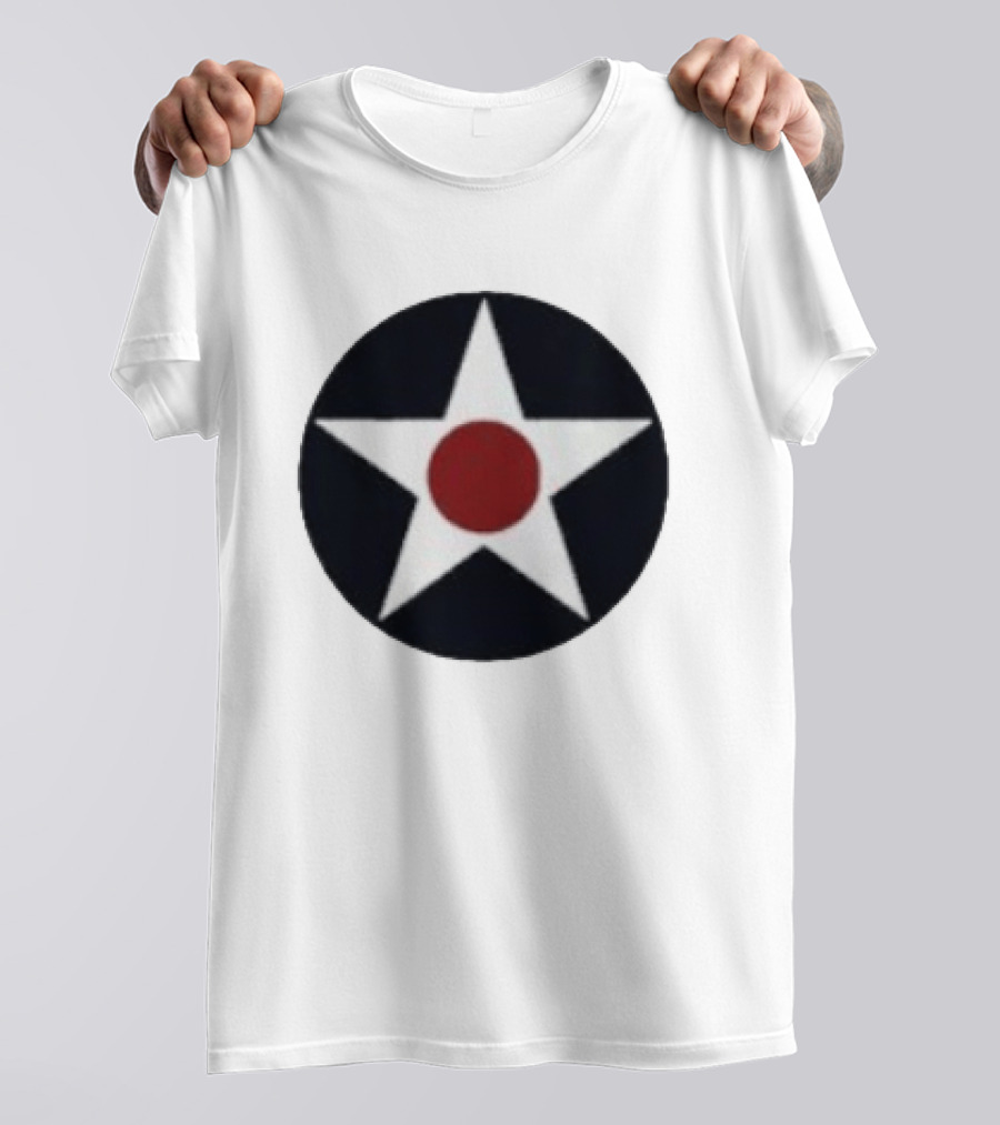 United States Army Air Forces 1940s Star Roundel Pocket Insignia T-Shirt