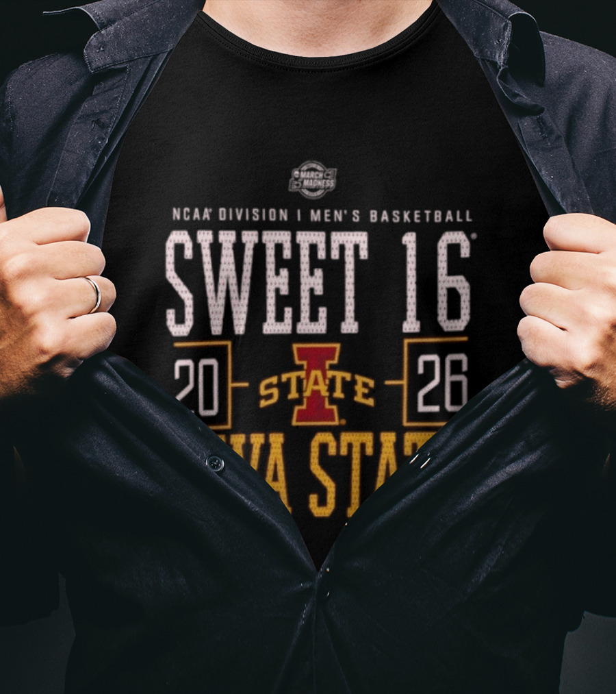 NCAA Division I Men's Basketball Sweet 16 2026 Iowa State T-Shirt