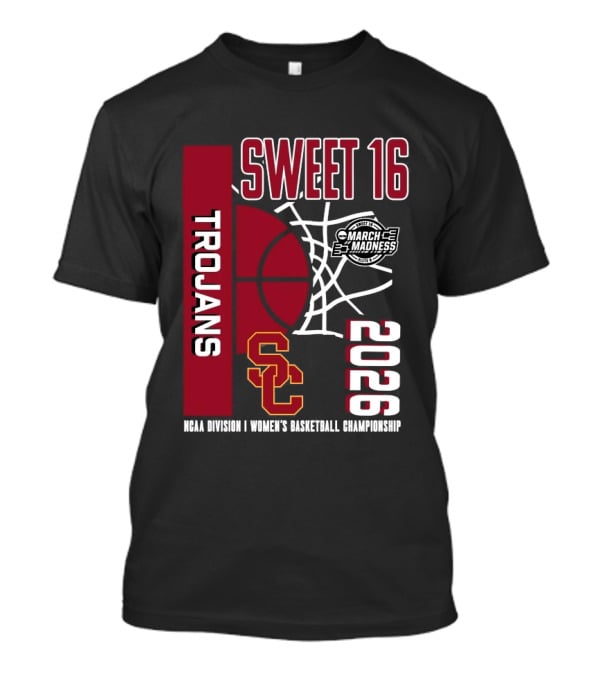 USC Trojans 2026 NCAA Division I Women's Basketball Championship Sweet 16 March Madness T-Shirt
