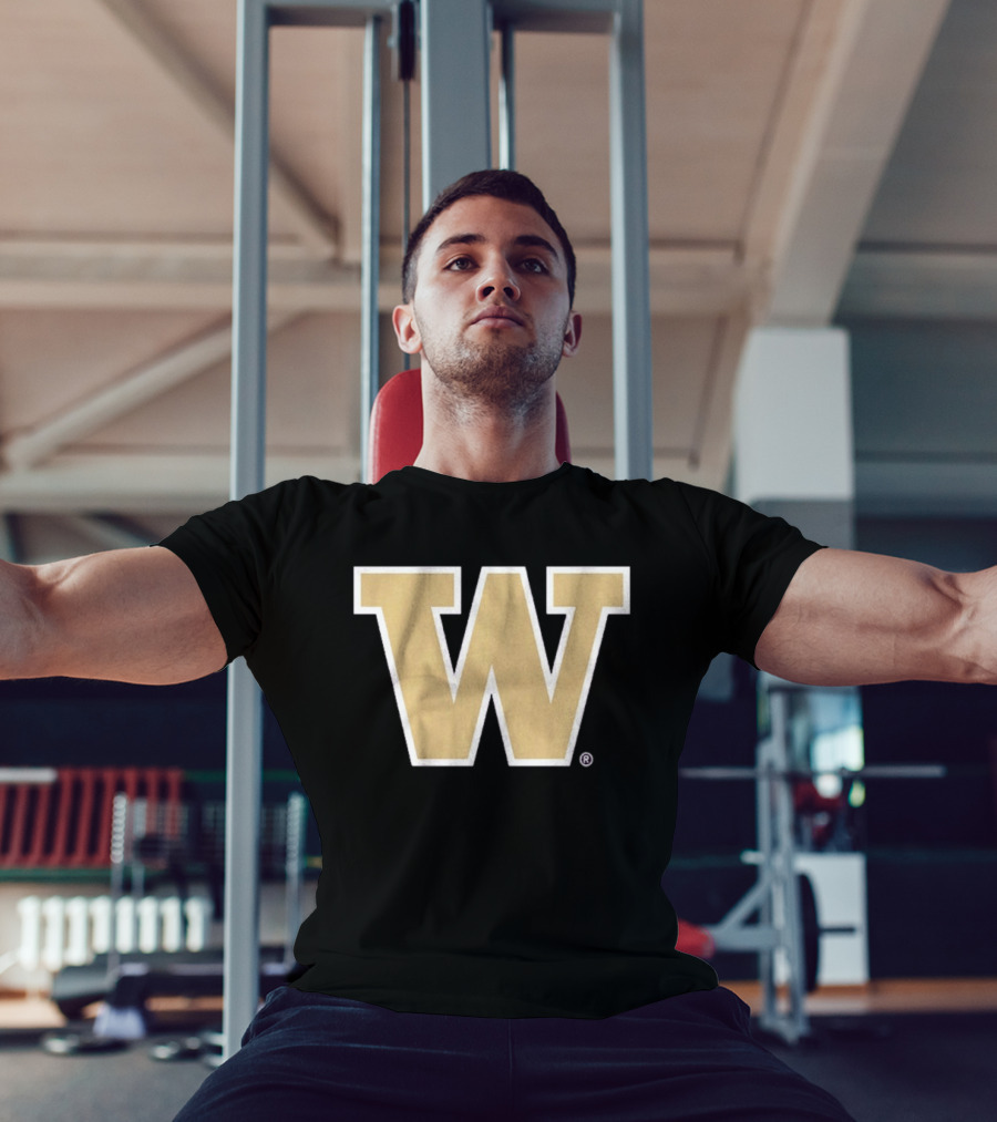 Washington Huskies Primary Gold W T-Shirt