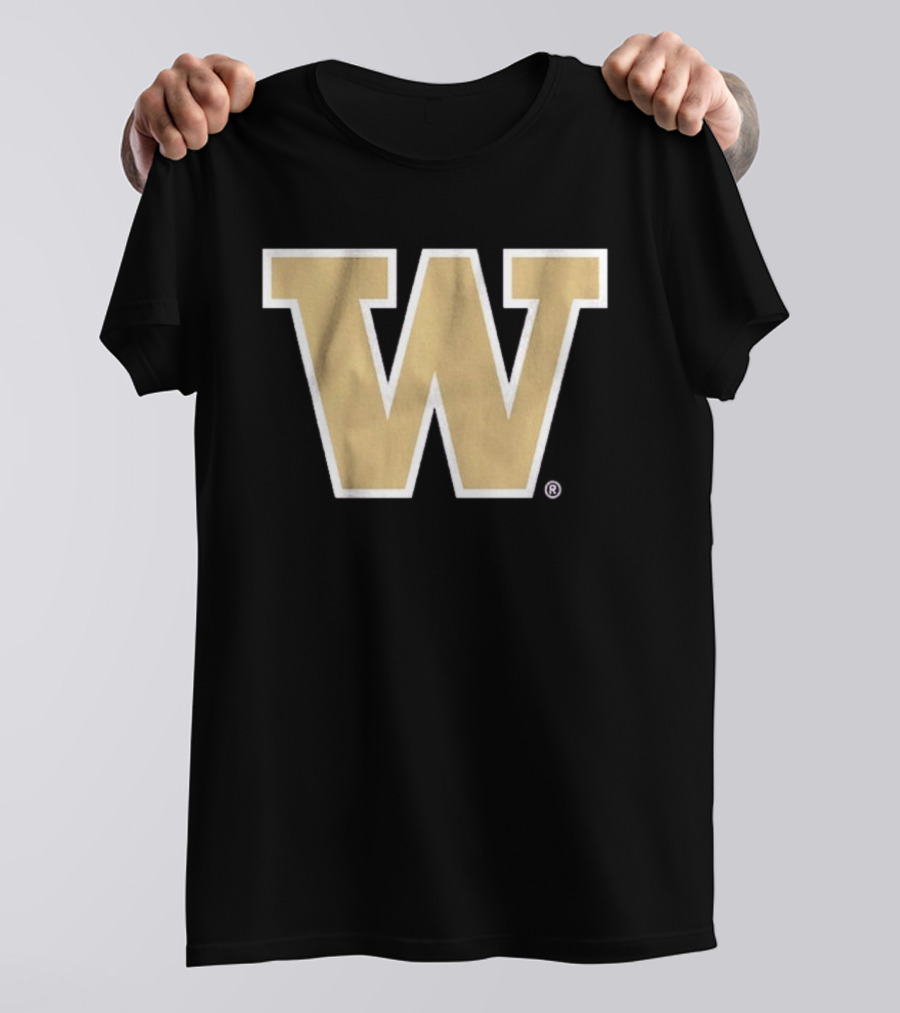 Washington Huskies Primary Gold W T-Shirt