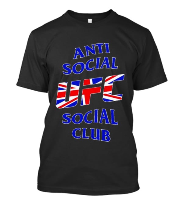 Anti Social Social Club UFC Union Jack Red T-Shirt