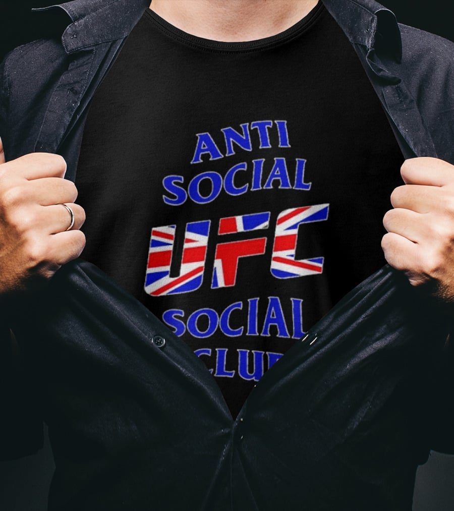 Anti Social Social Club UFC Union Jack Red T-Shirt