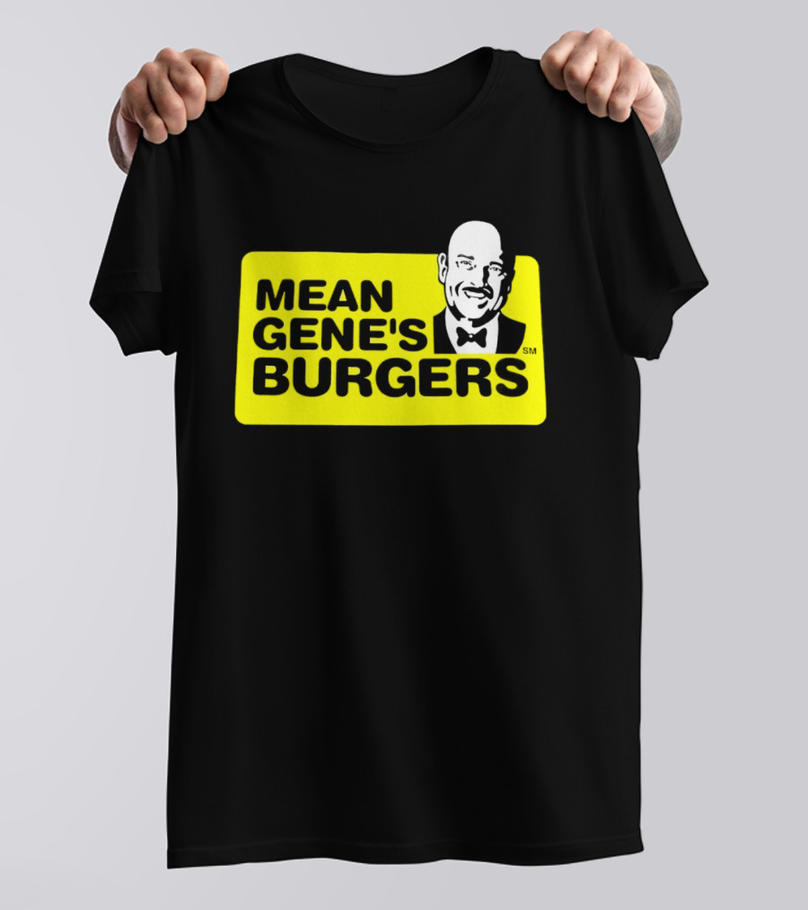 Mean Gene's Burgers Classic Logo With Iconic Bowtie T-Shirt