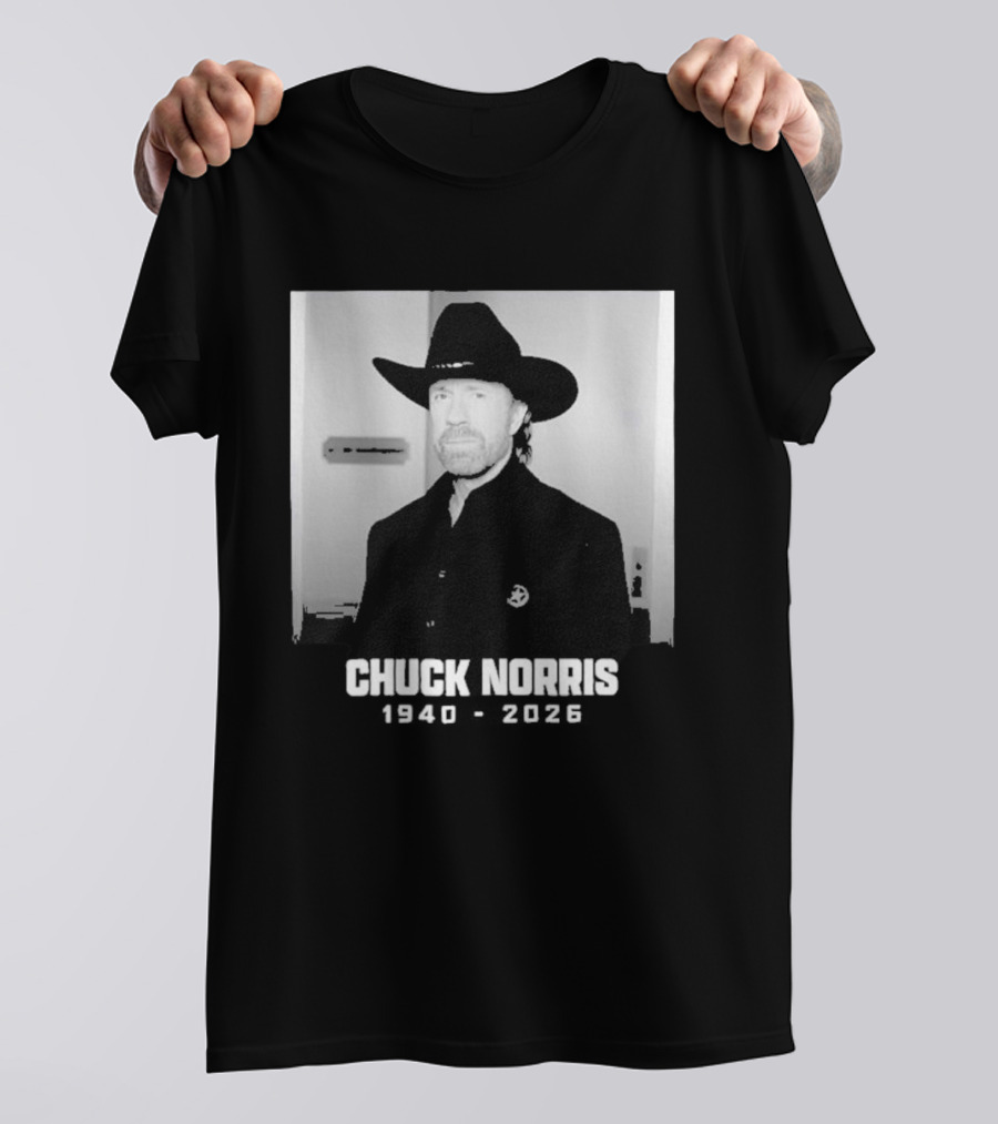 Chuck Norris Rest In Peace 2026 Cowboy Hat T-Shirt