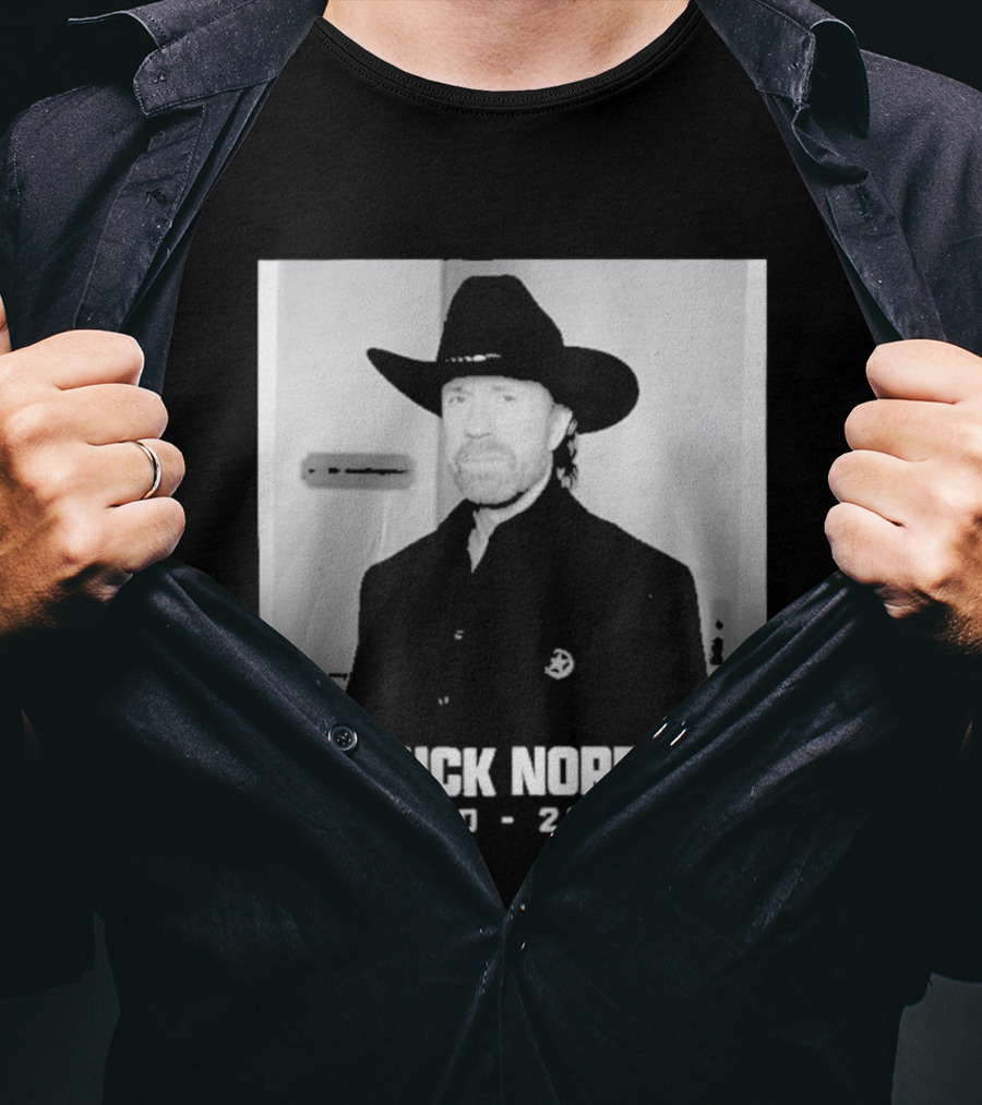 Chuck Norris Rest In Peace 2026 Cowboy Hat T-Shirt