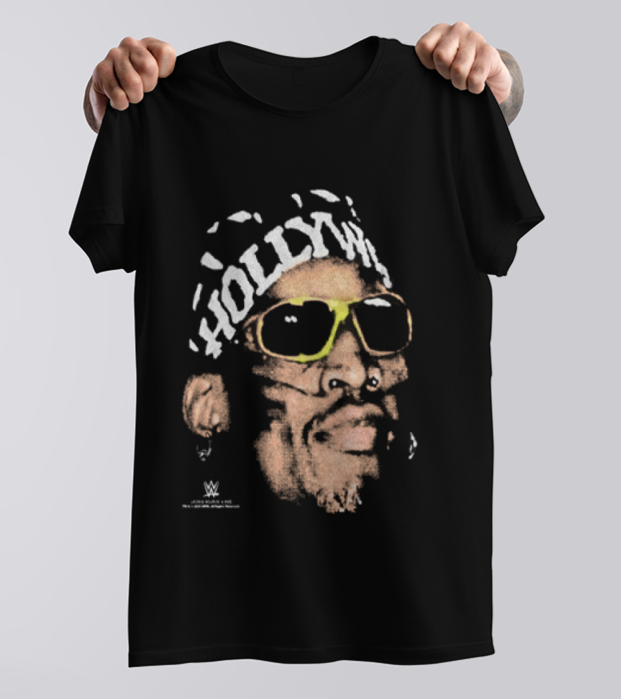 Dennis Rodman Hold My Own WWE Bandana Snow Wash T-Shirt