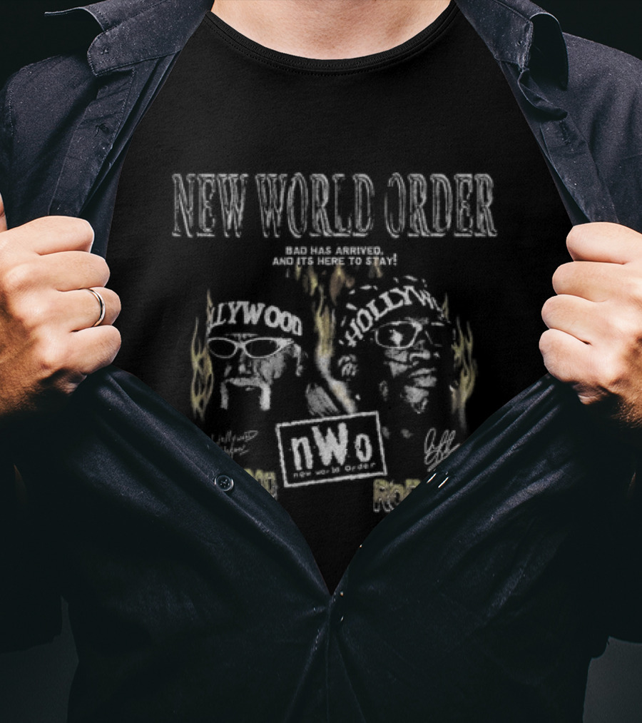 New World Order Dennis Rodman Unstoppable Snow Wash T-Shirt