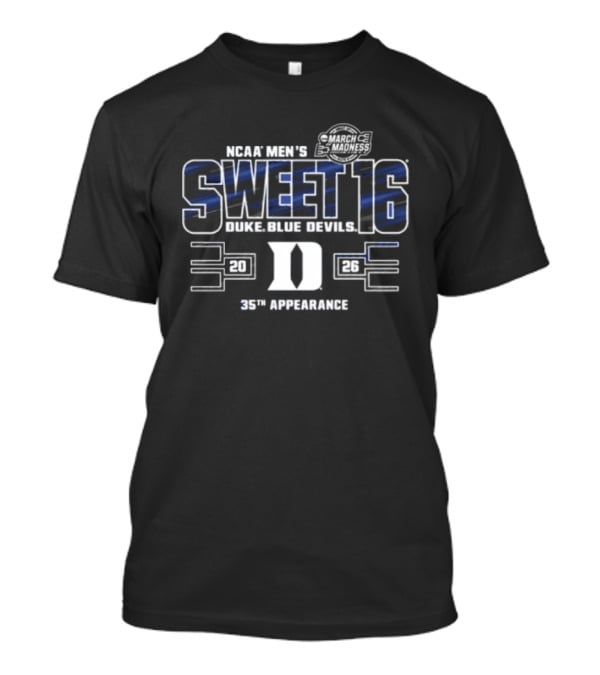 NCAA Men's Sweet 16 Duke Blue Devils 35th Appearance 2026 T-Shirt